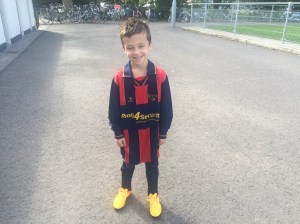 Sibe's eerste wedstrijd